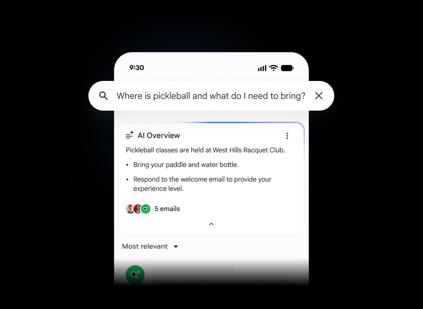 Gemini inbox mobile preview